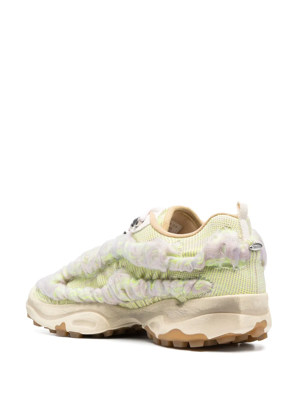 Acne Studios Gradient Textured Sneaker With Thick Rubber Sole In 中性色
