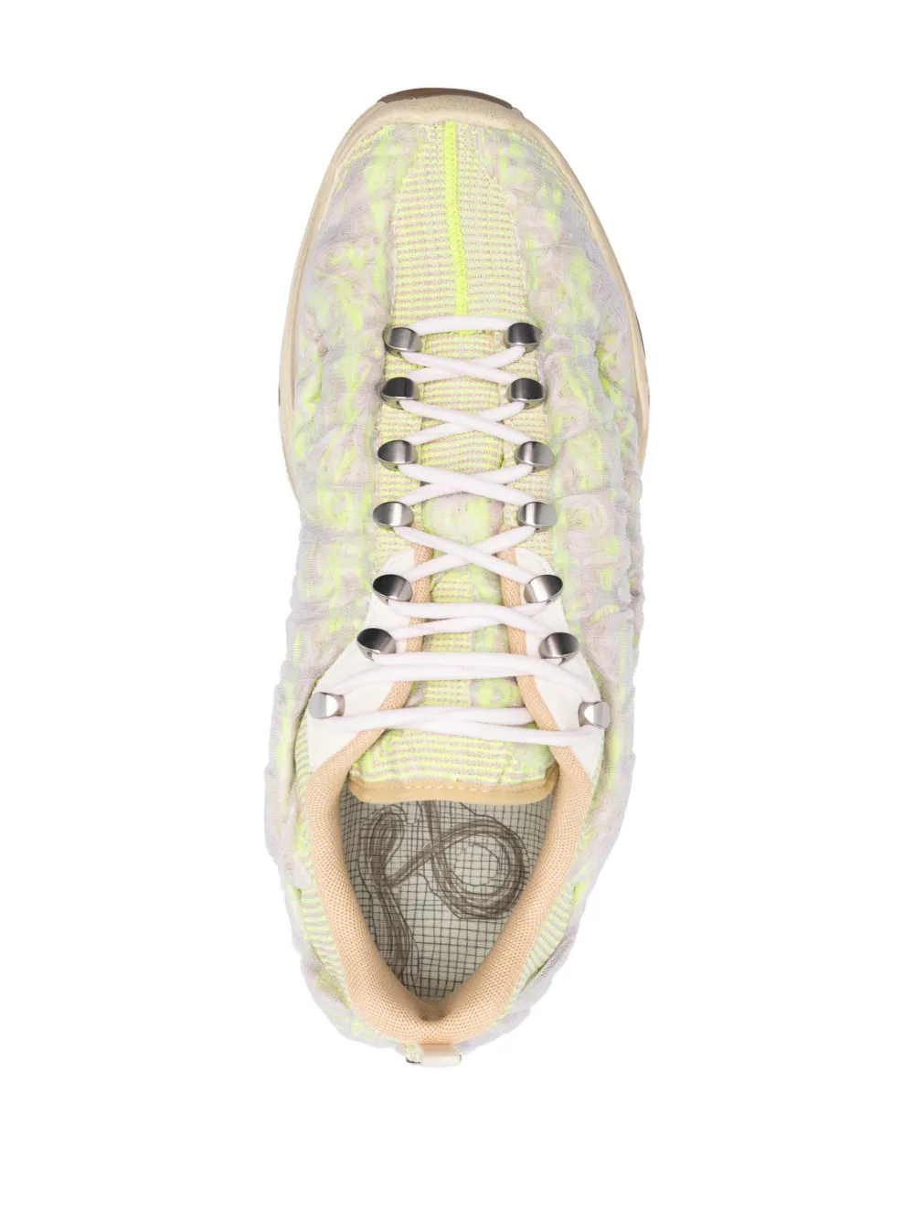 Acne Studios Gradient Textured Sneaker With Thick Rubber Sole In 中性色