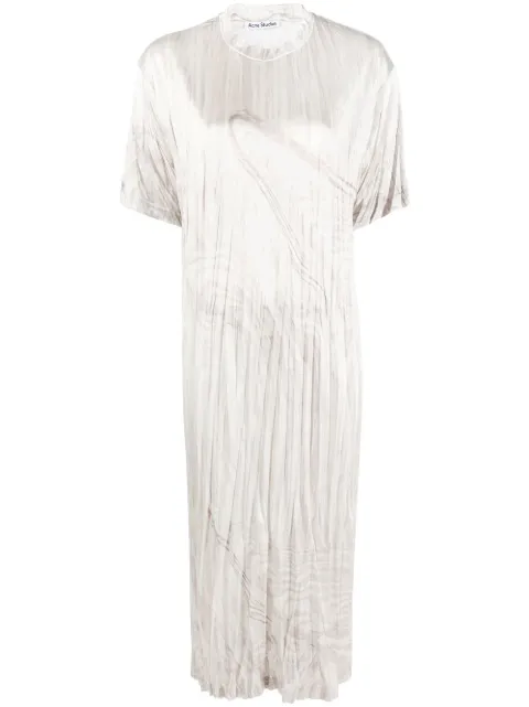 Acne Studios crinkled-effect midi dress