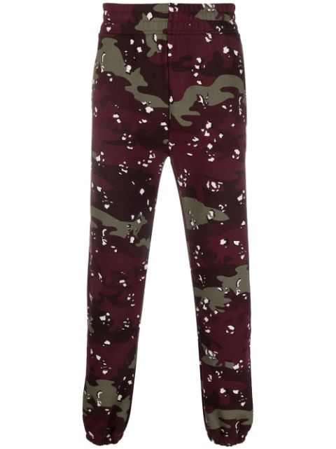 Maison Kitsune camouflage-print cotton joggers Men