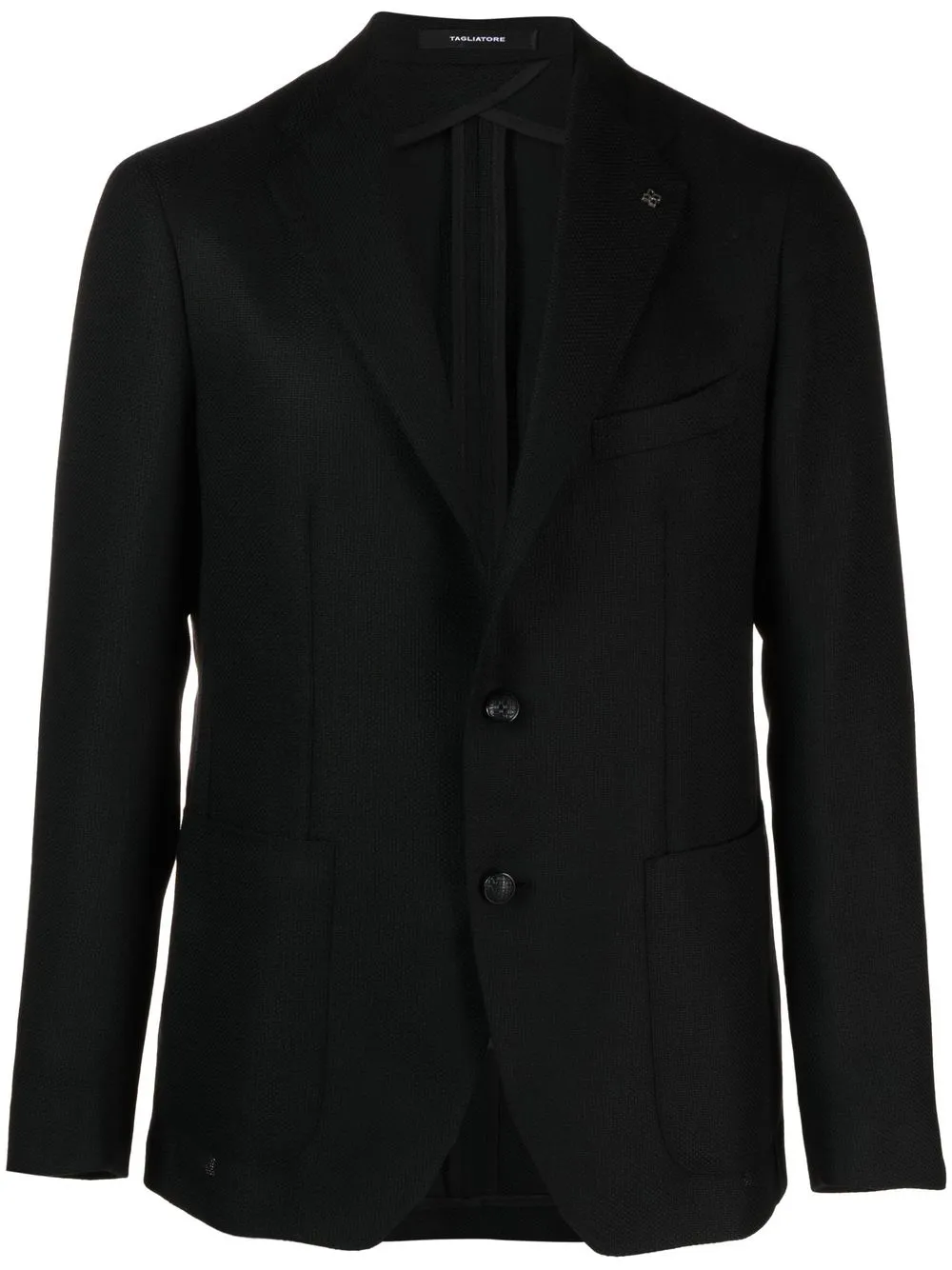 

Tagliatore slim fit single-breasted blazer - Black