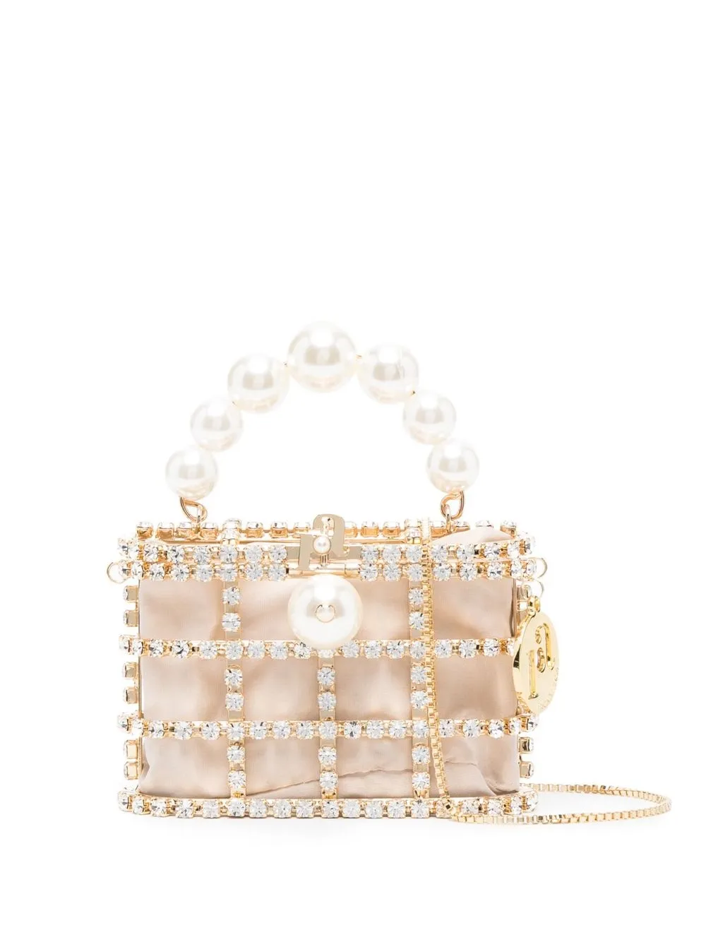

Rosantica crystal-embellished mini bag - Gold