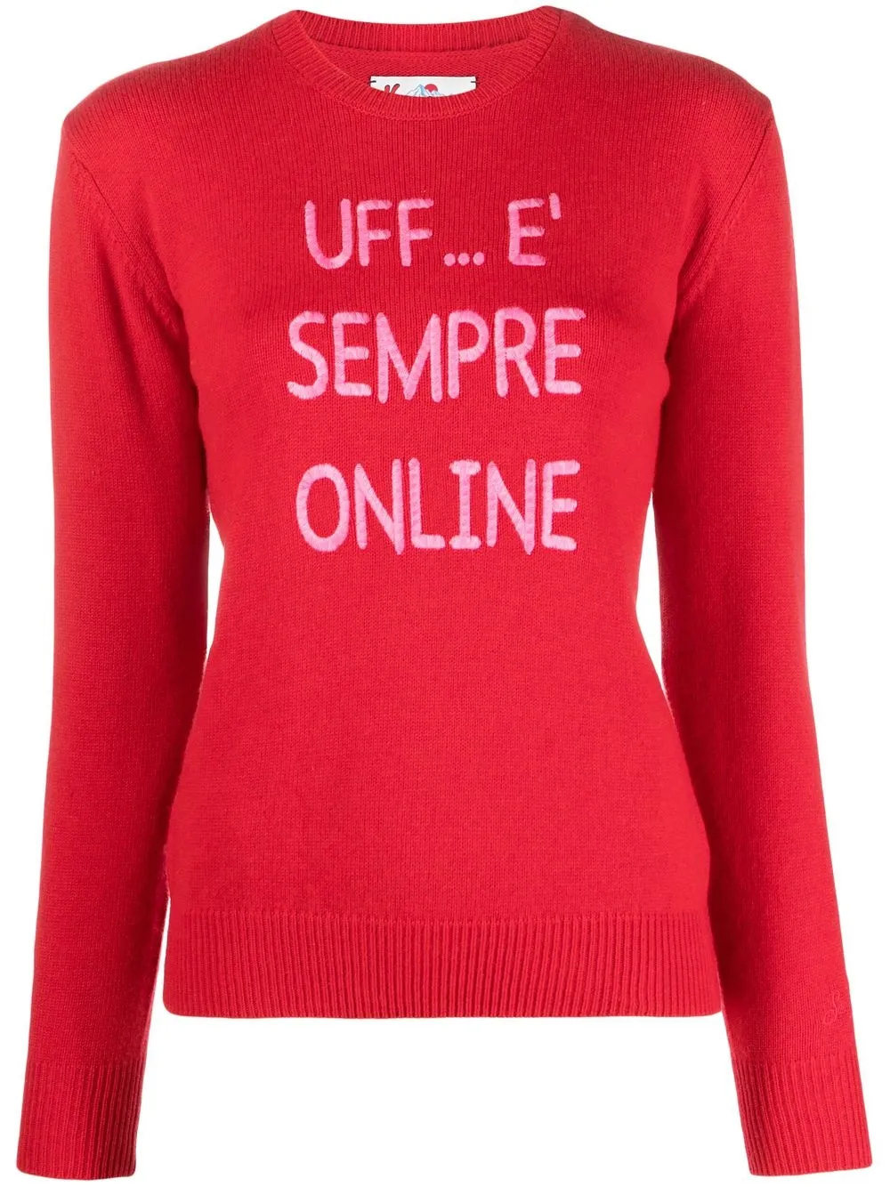 

MC2 Saint Barth Online slogan-knit jumper - Red