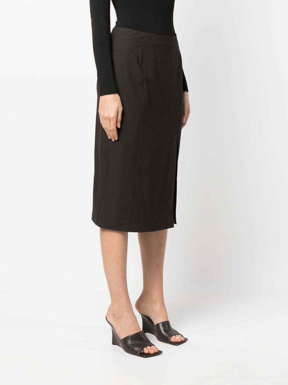 Christian Dior 2010 side-slit midi skirt Women