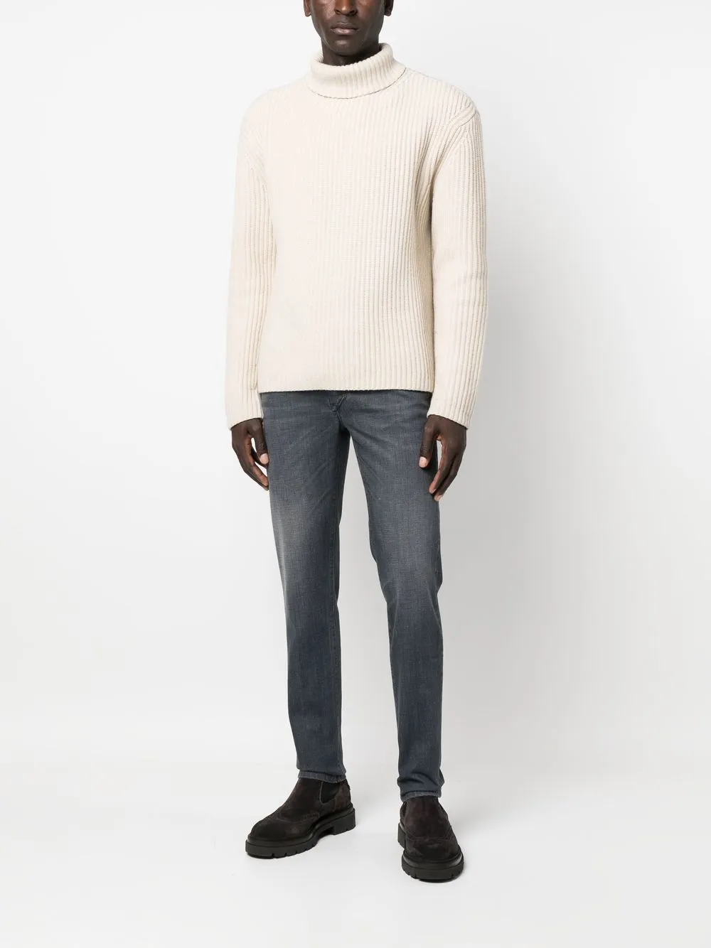 Barba Slim-fit jeans - Grijs