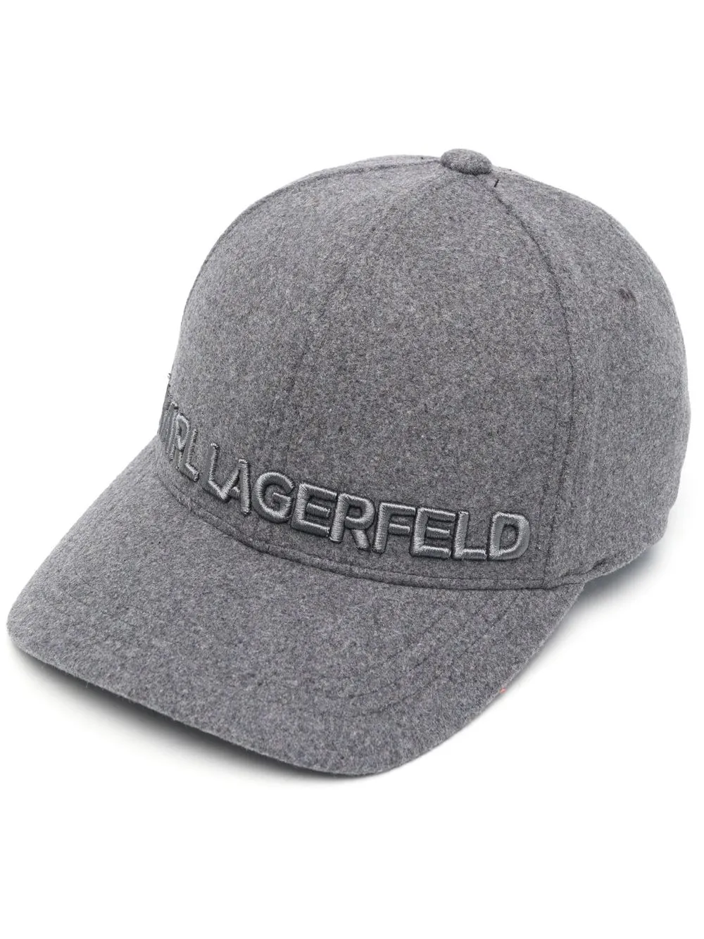 

Karl Lagerfeld embroidered logo cap - Grey