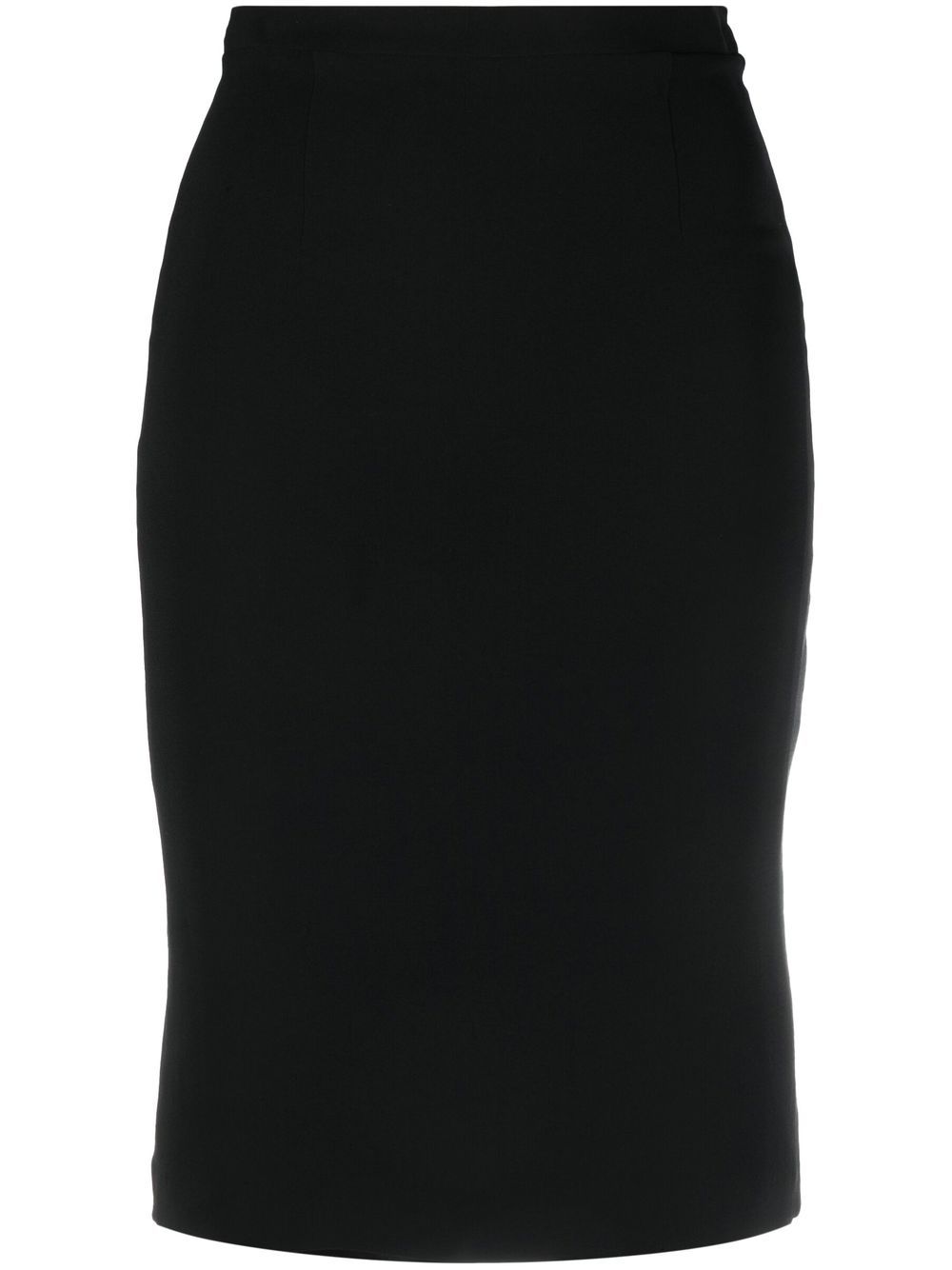 2010s stretch silk pencil skirt