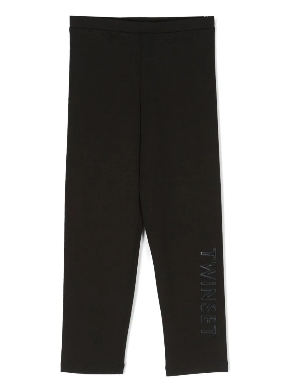 

TWINSET Kids logo-print stretch-cotton leggings - Black