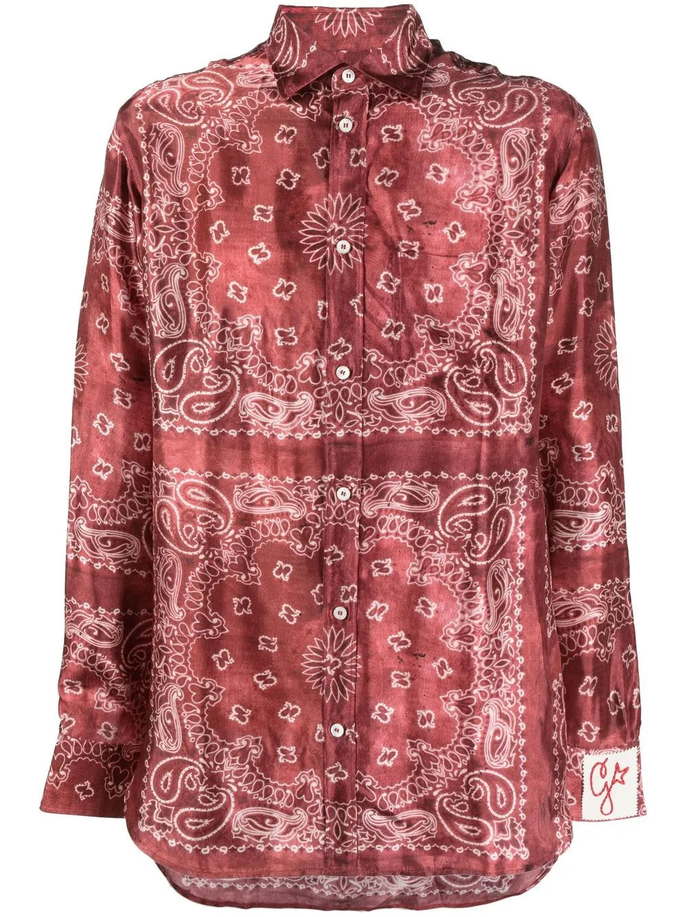 

Golden Goose bandana-print shirt - Red