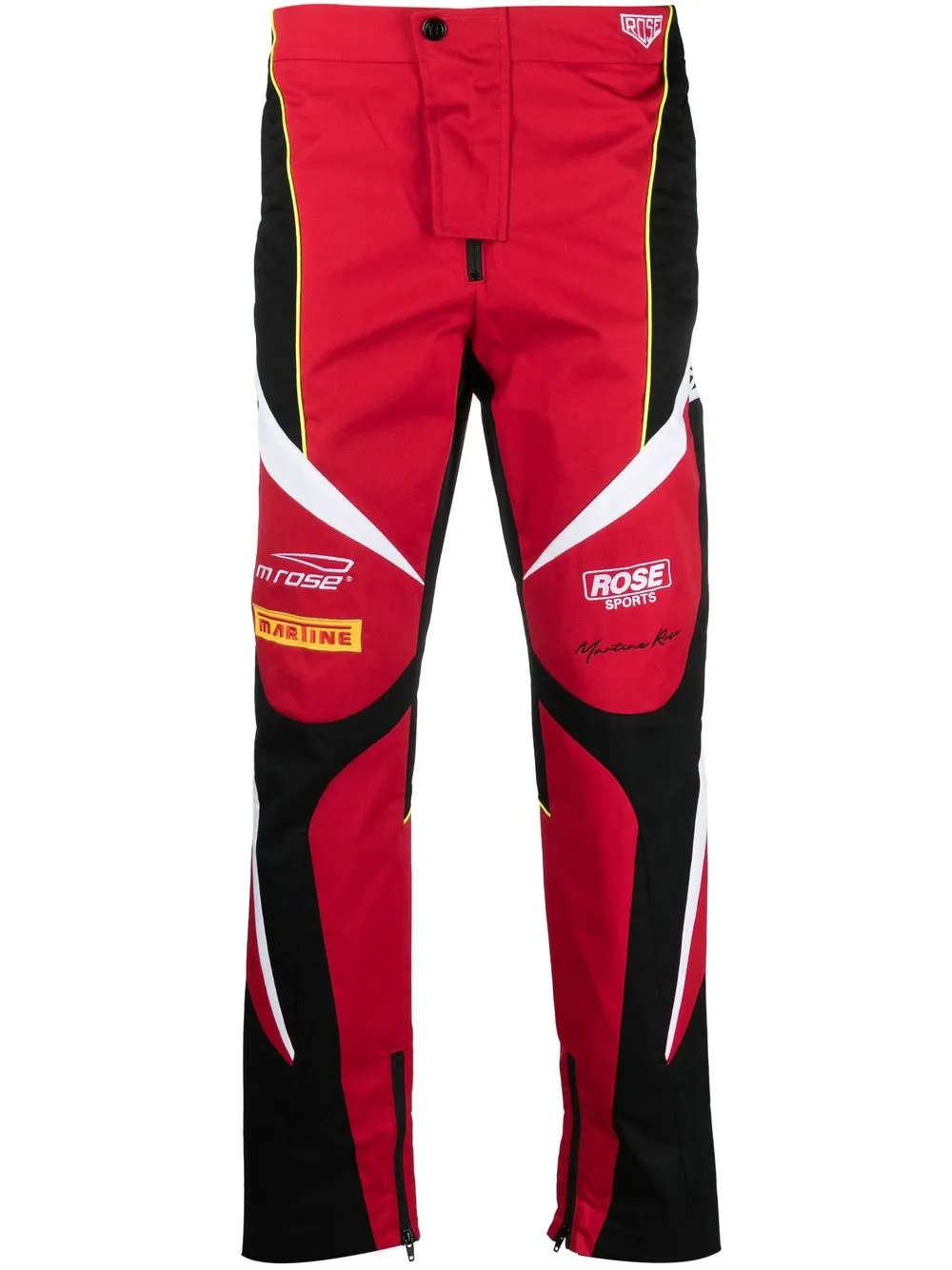 

Martine Rose Sponspor straight-cut trousers - Red
