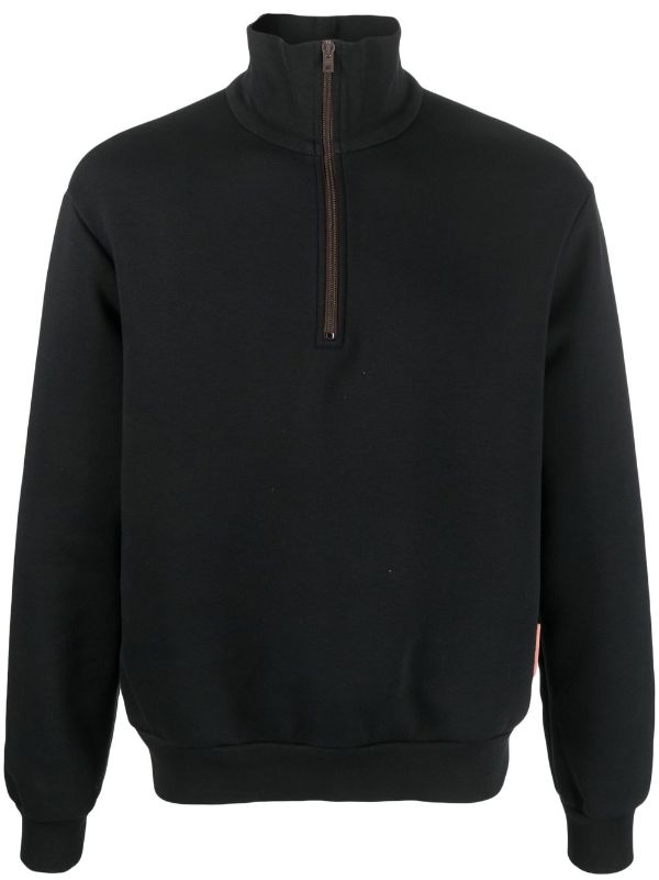 Acne Studios high-neck half-zip Sweatshirt - Farfetch