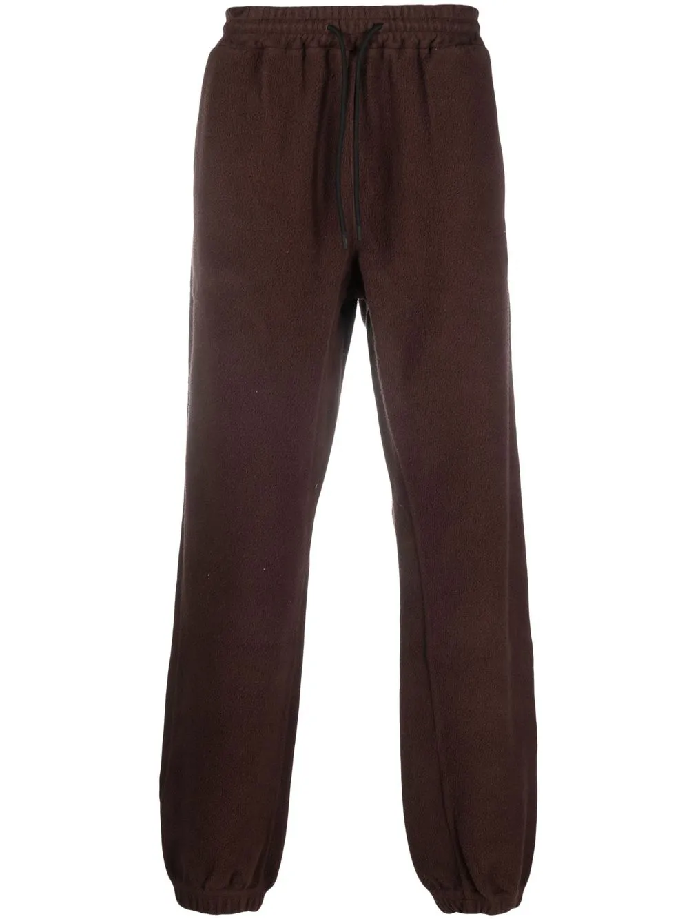 

MSGM drawstring-waist fleece track pants - Brown