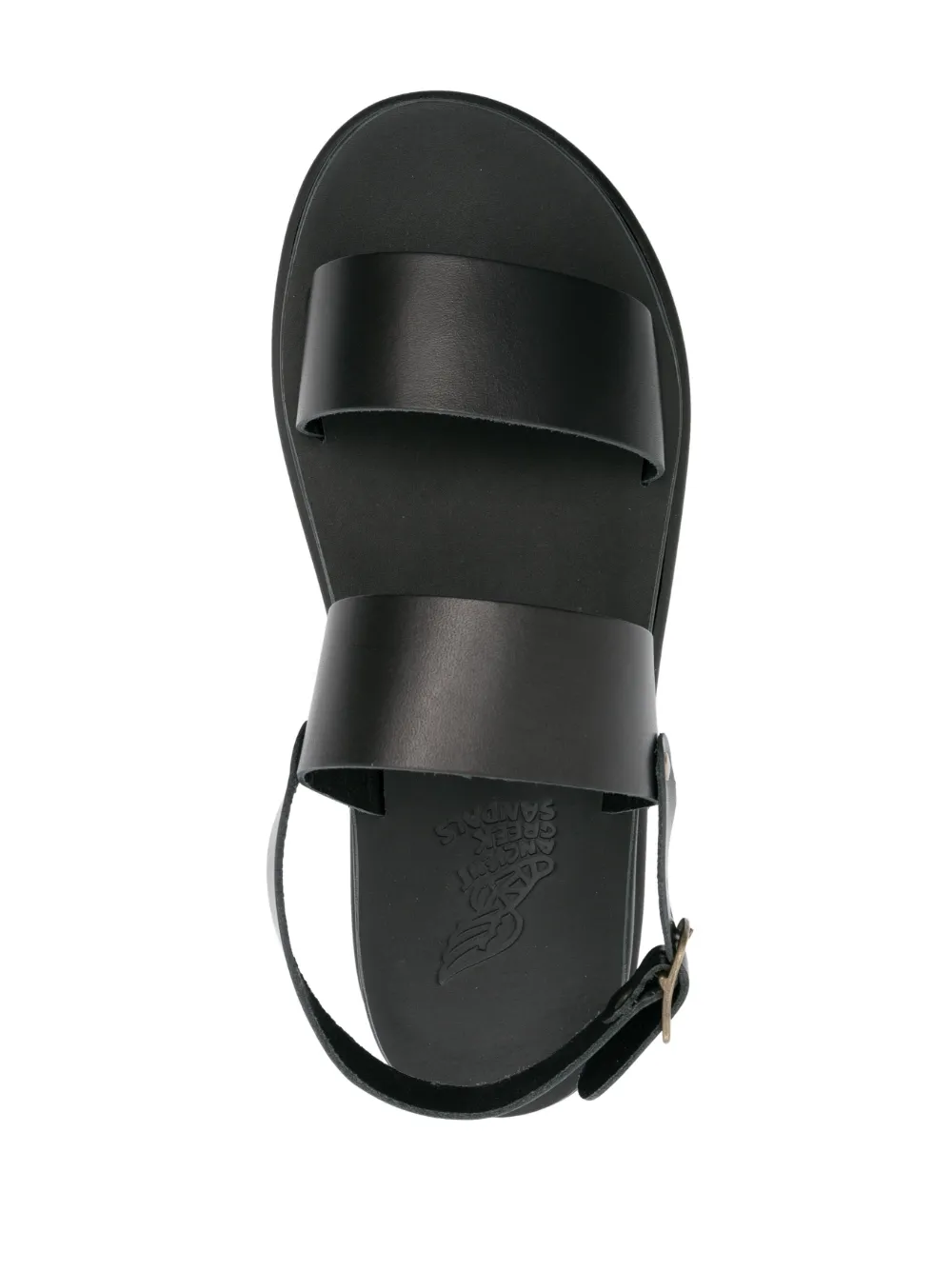 Shop Ancient Greek Sandals Timon Leather Greek Sandals In Black