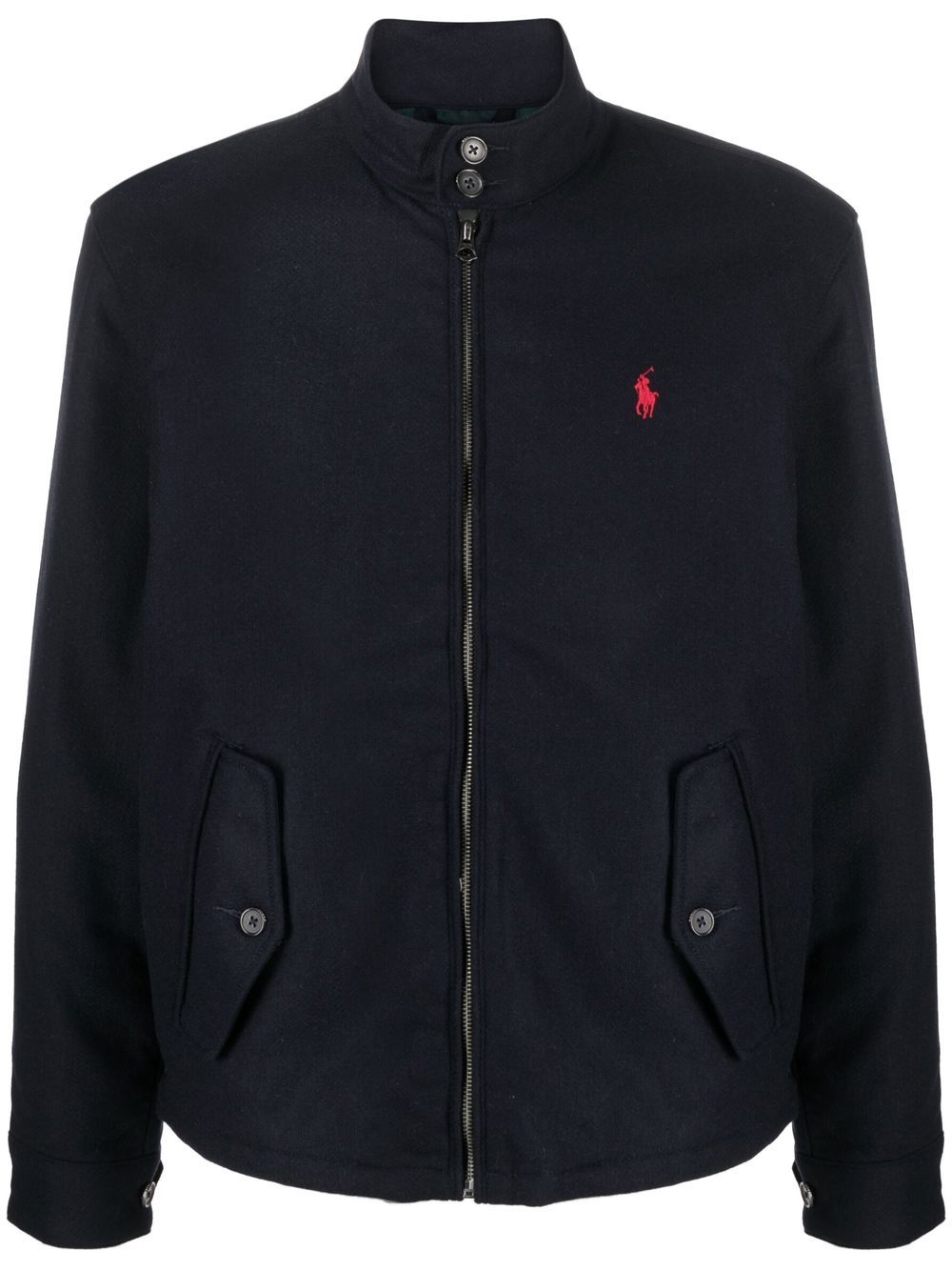 

Polo Ralph Lauren logo-embroidered Harrington jacket - Blue