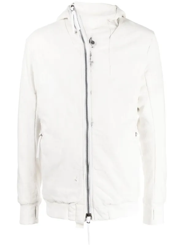 Boris Bidjan Saberi off-centre zip-up Hooded Jacket - Farfetch