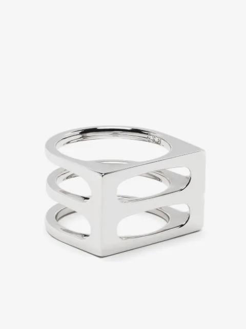 Tom Wood anillo Double Cage