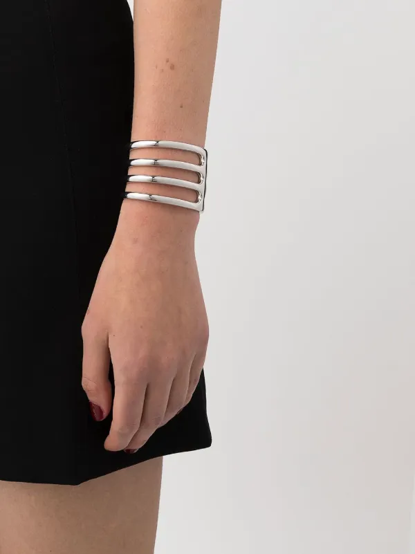 Tom Wood Cage Triple Cuff Bracelet | Silver | FARFETCH JO