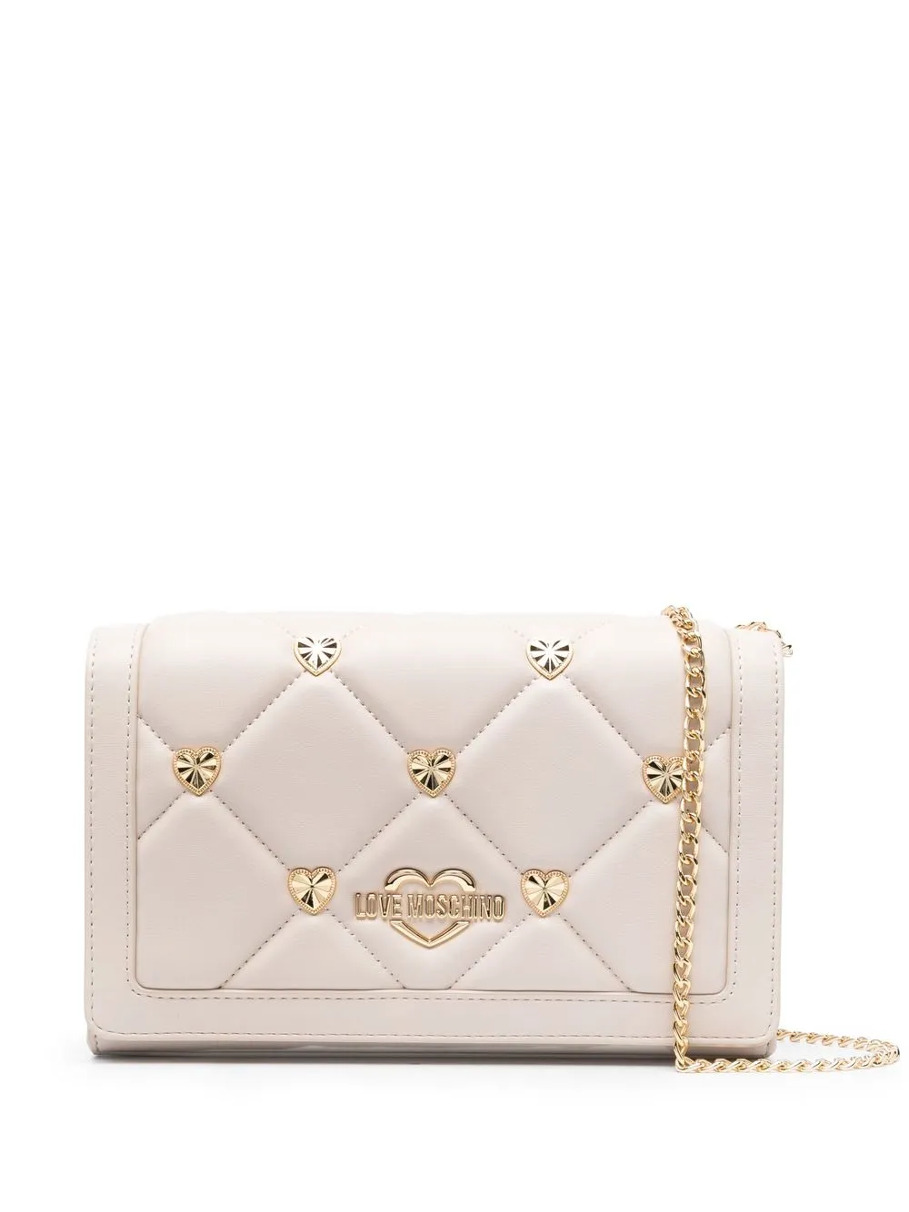 

Love Moschino bolsa crossbody con detalle de corazón - Neutro