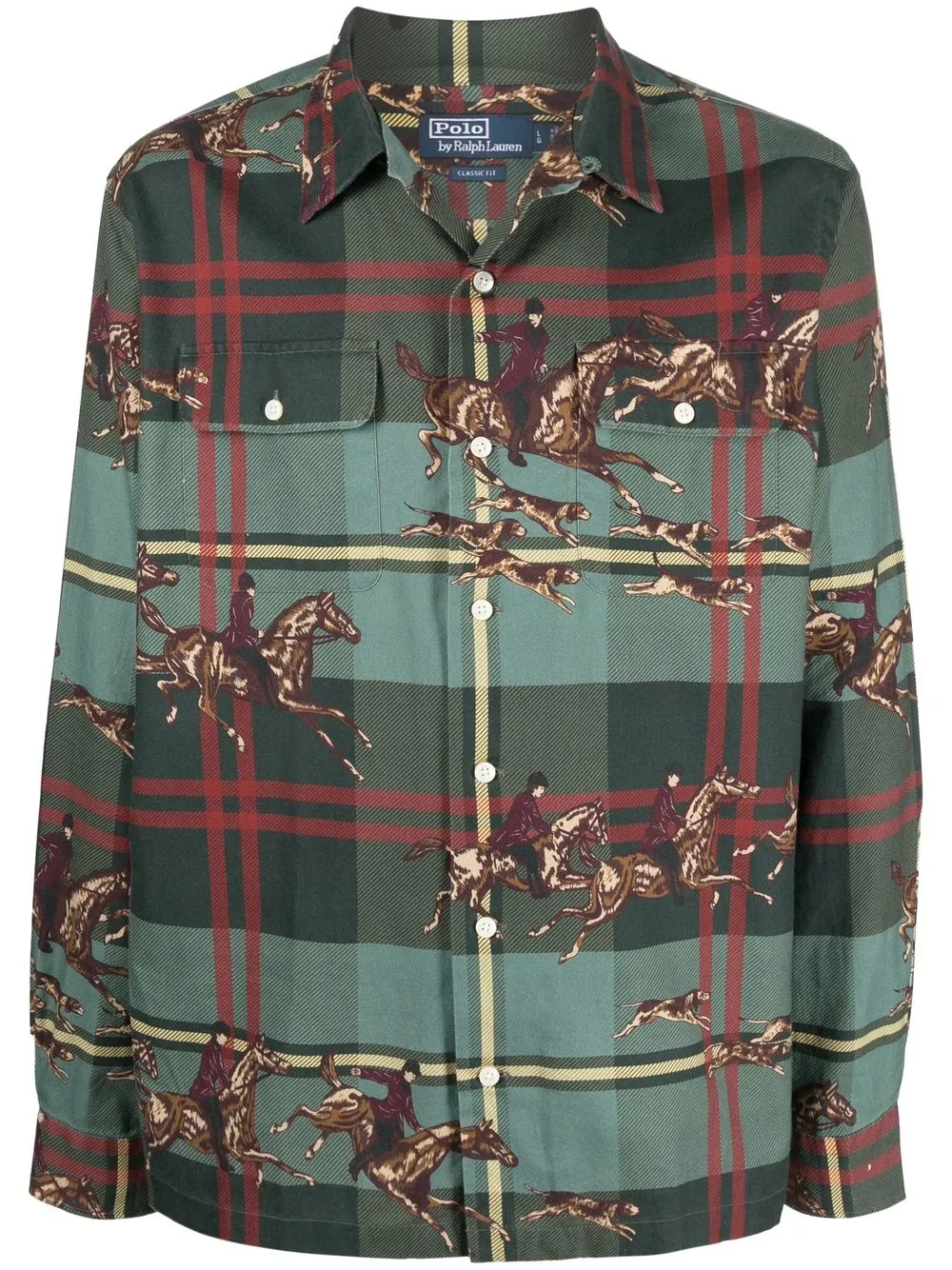 

Polo Ralph Lauren check-pattern long-sleeve shirt - Green