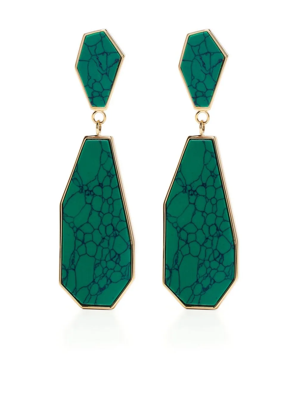 

Isabel Marant Stones drop earrings - Green