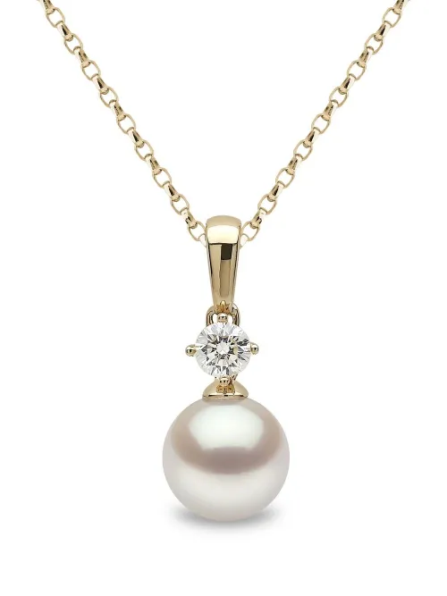 Collier en 18ct serti de perles et de diamants - Yoko London - Modalova
