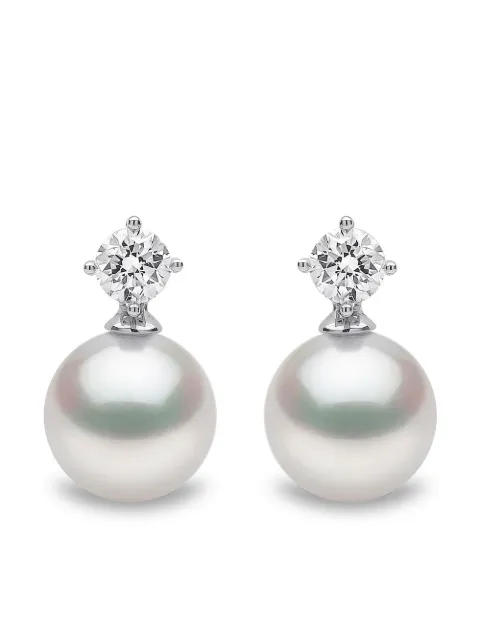 Yoko London 18kt white gold Classic Akoya pearl earrings