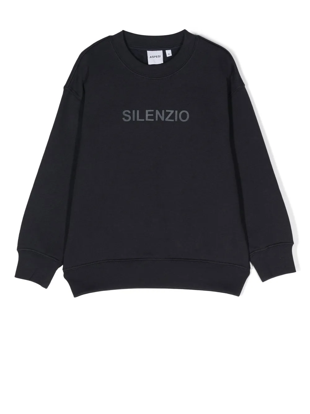 Aspesi Kids' Logo Cotton Sweatshirt In Blue