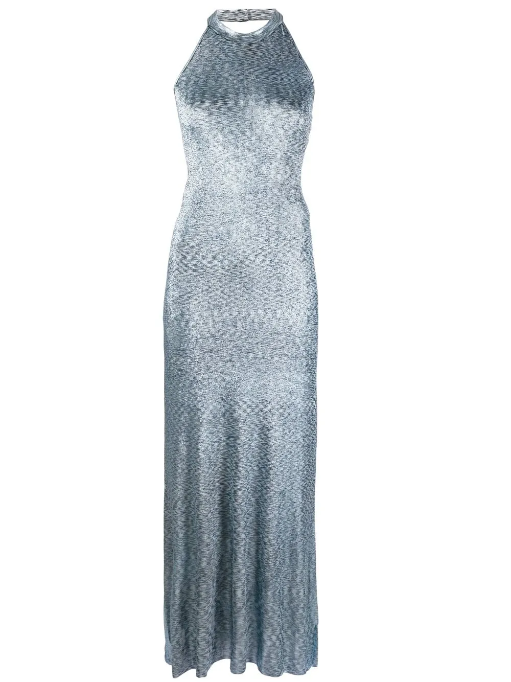 

Missoni vestido de noche con cuello halter - Azul