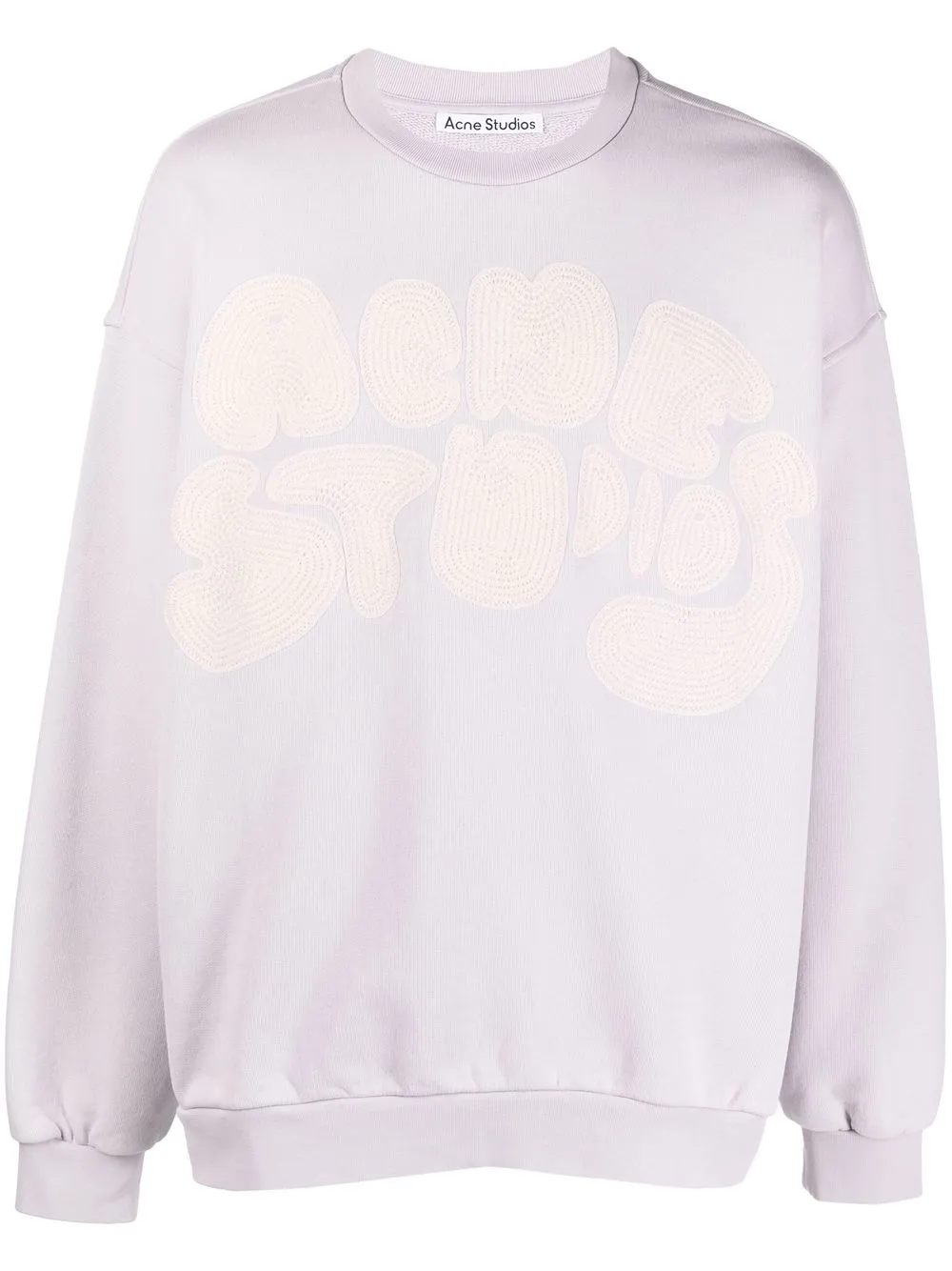 

Acne Studios embroidered-logo sweatshirt - Purple