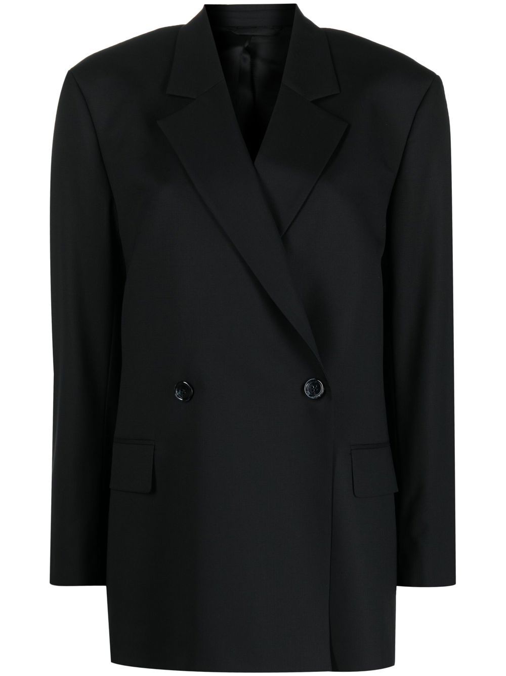 Acne Studios Double-breasted Blazer In Black | ModeSens