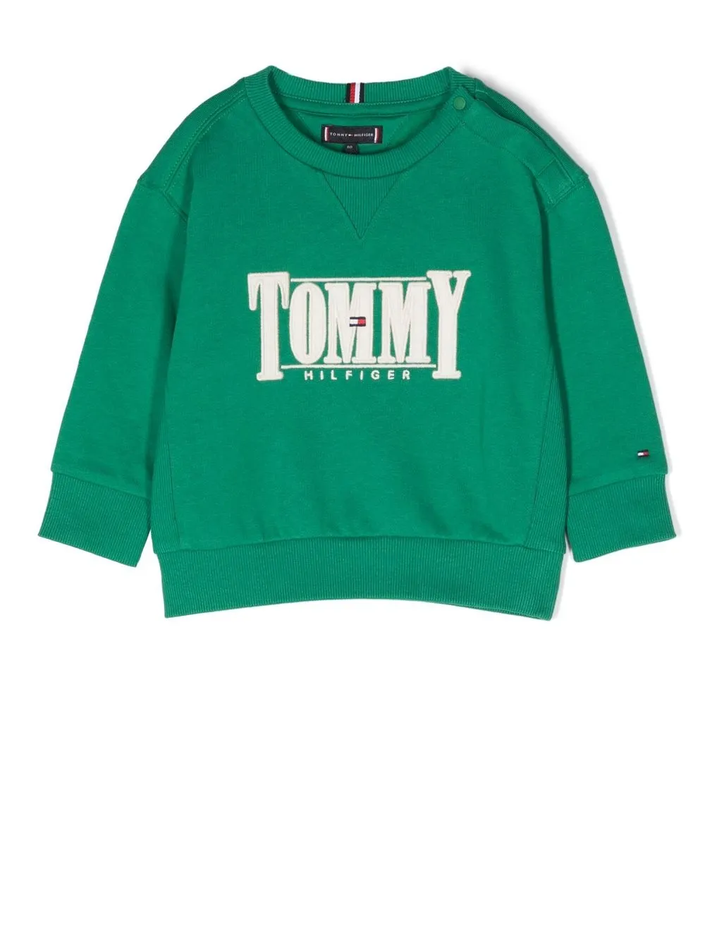 

Tommy Hilfiger Junior embroidered-logo detail jumper - Green