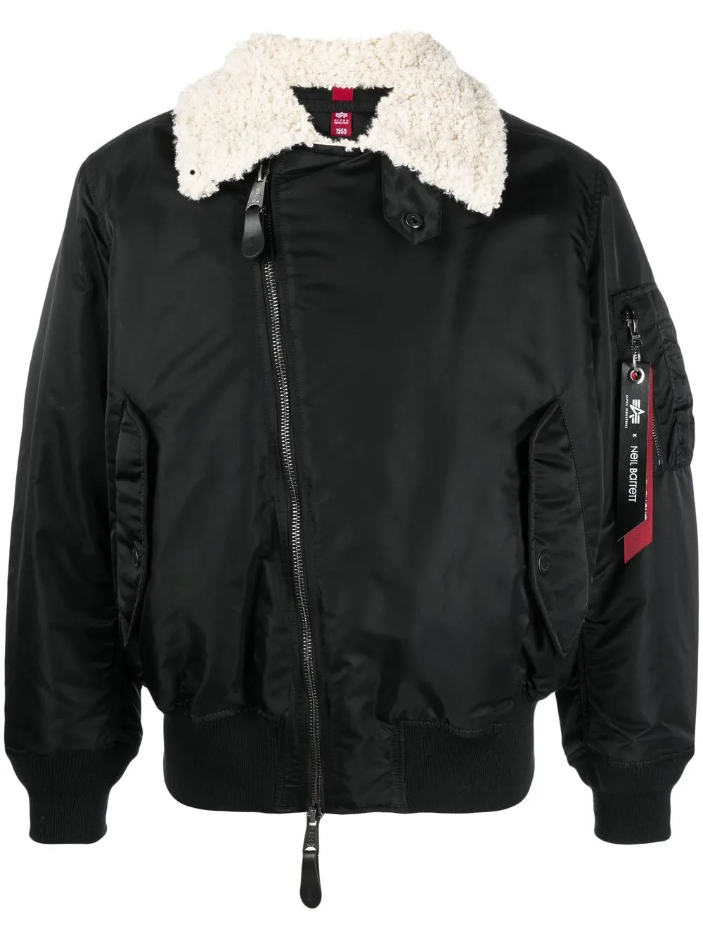 

Neil Barrett x Alpha Industries Ma-1 biker jacket - Black