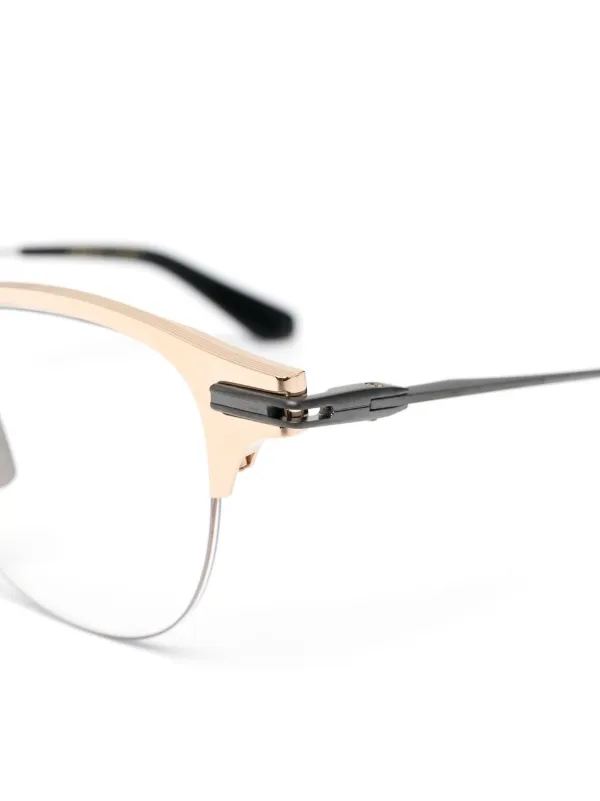 Dita Eyewear Iambic round-frame Glasses | Gold | FARFETCH