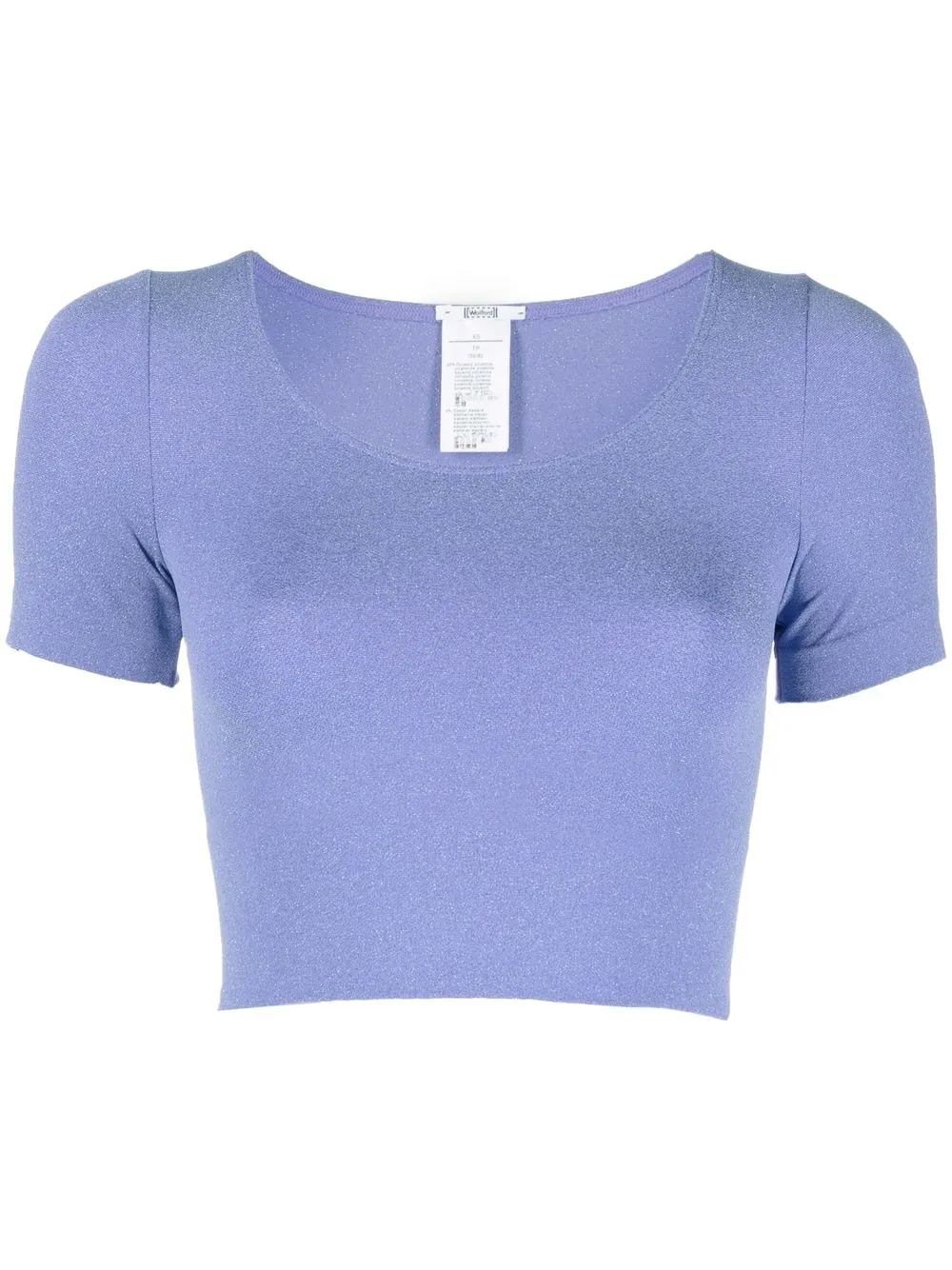 

Wolford metallic-thread crop top - Purple