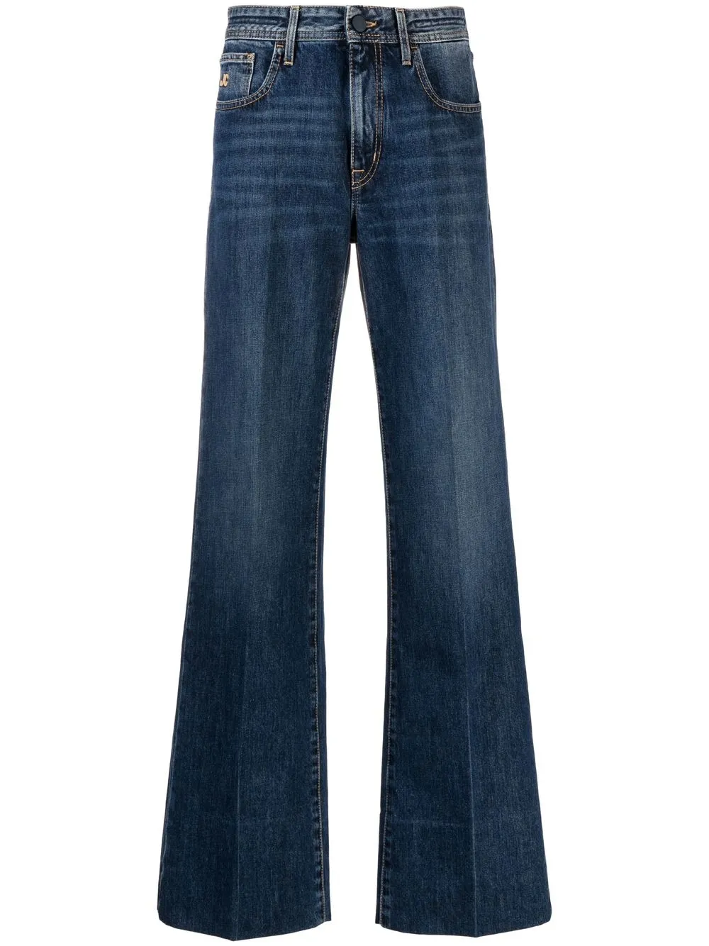 

Jacob Cohën jeans anchos con logo bordado - Azul