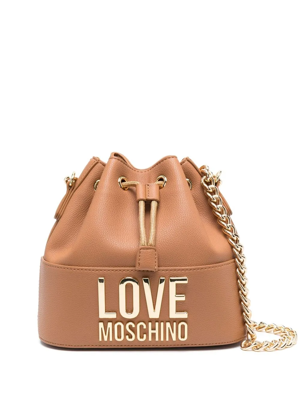 

Love Moschino logo-lettering crossbody bag - Brown