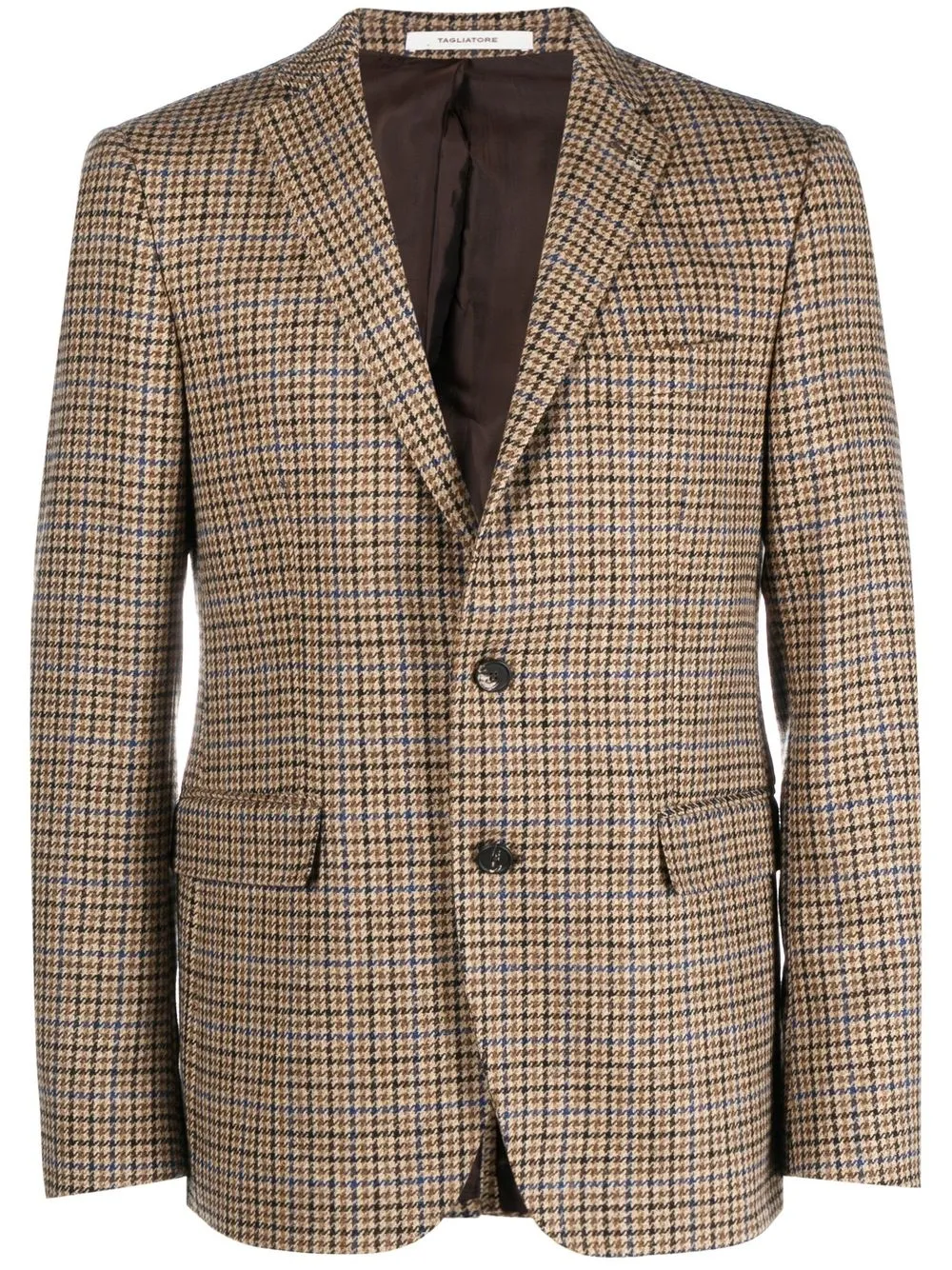 

Tagliatore blazer con estampado de cuadros - Neutro