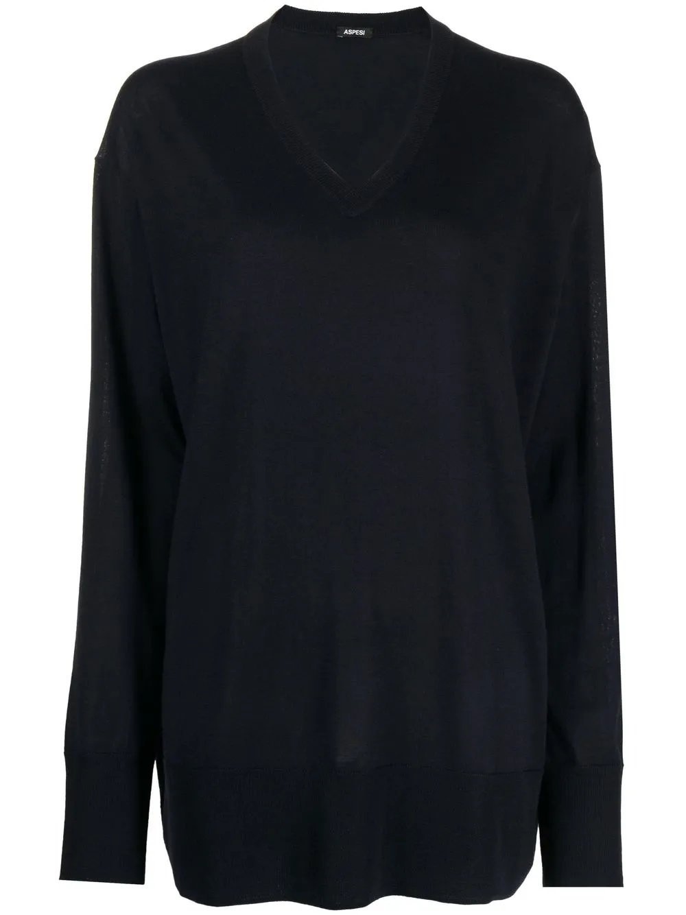 

ASPESI v-neck knitted jumper - Blue