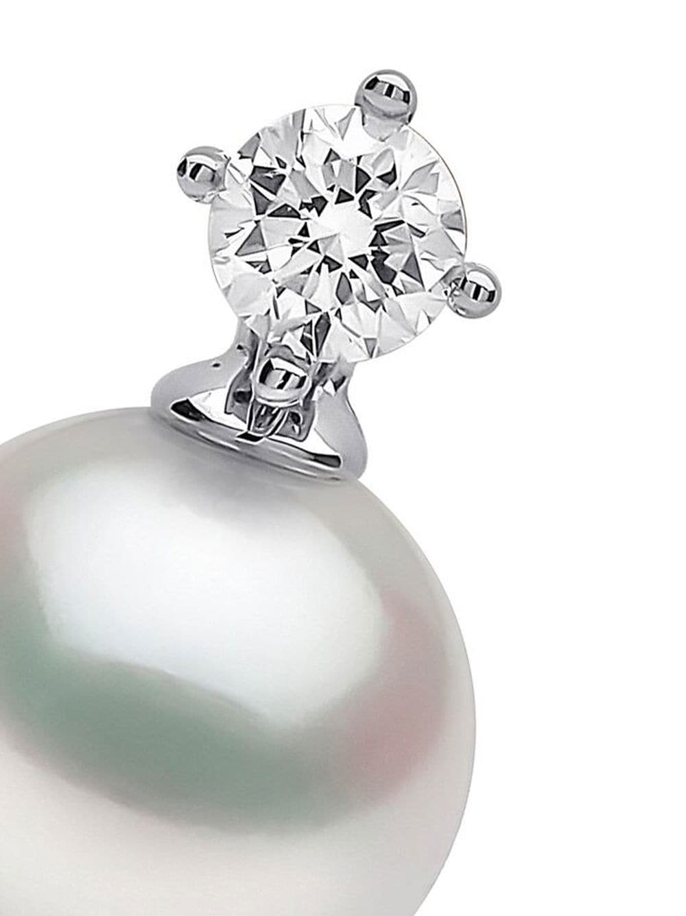 Image 2 of Yoko London 18kt white gold Classic Akoya pearl and diamond earrings