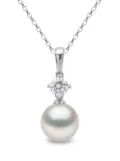 Yoko London 18kt white gold Classic pearl necklace - Silver