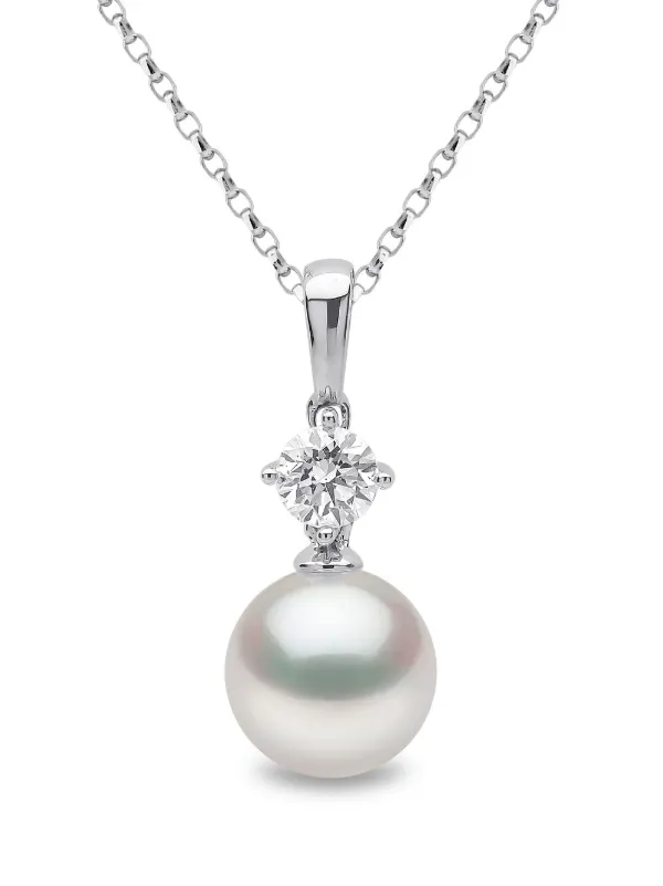 Yoko London Classic パール ネックレス 18Kホワイトゴールド