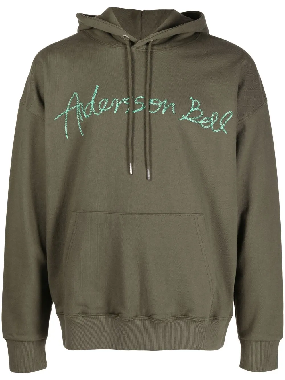 

Andersson Bell logo-print hoodie - Green