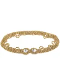 Rewind Vintage Affairs crystal-embellished multi-chain belt - Gold