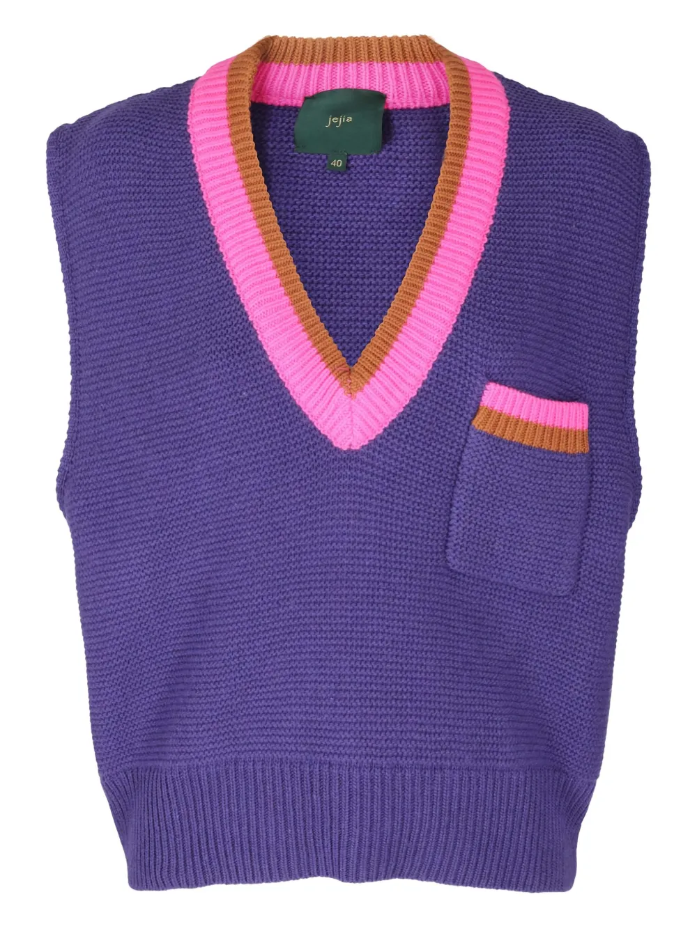 Jejia Gilet in maglia con scollo a V - Viola
