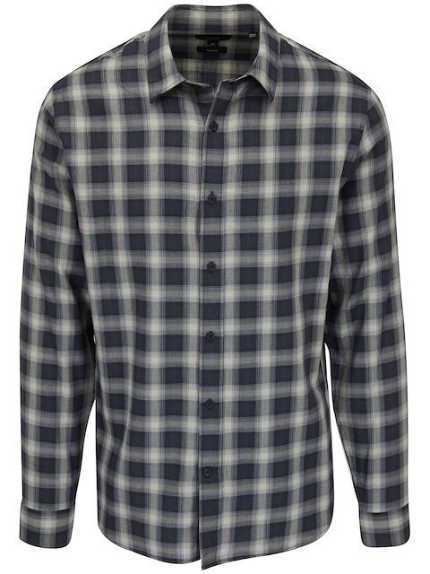 Vince camisa con cuadros estampados