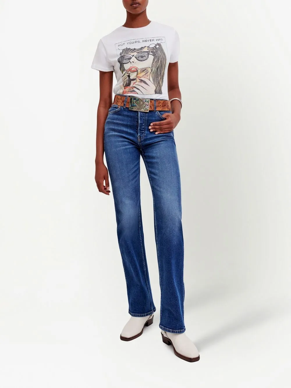 RE/DONE Ruimvallende jeans - Blauw