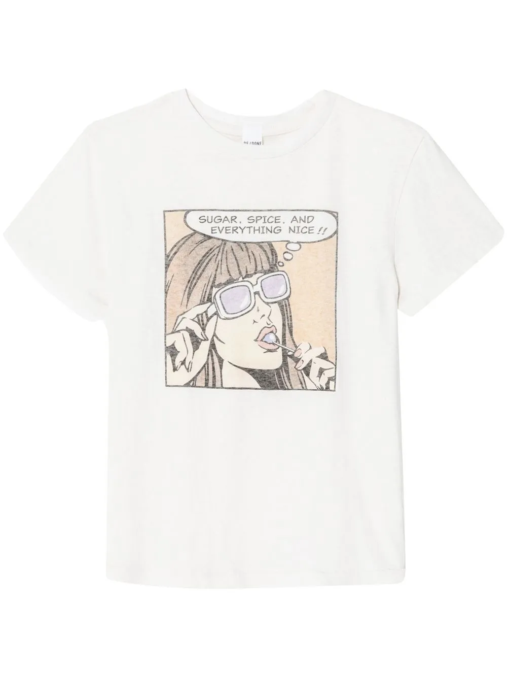 RE/DONE playera Everything Nice con estampado gráfico - Blanco