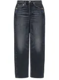 RE/DONE high-rise cropped jeans - Black