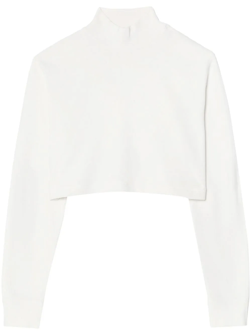 

RE/DONE cropped mock-neck top - White