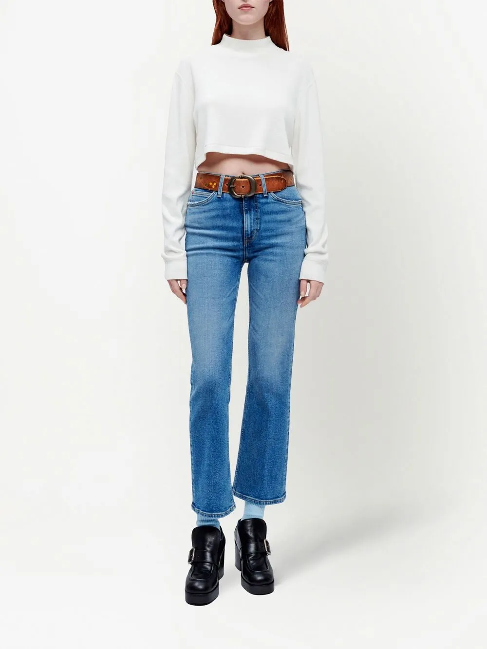 RE/DONE Cropped top - Wit
